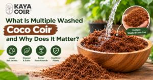 Multiple washed coco coir
